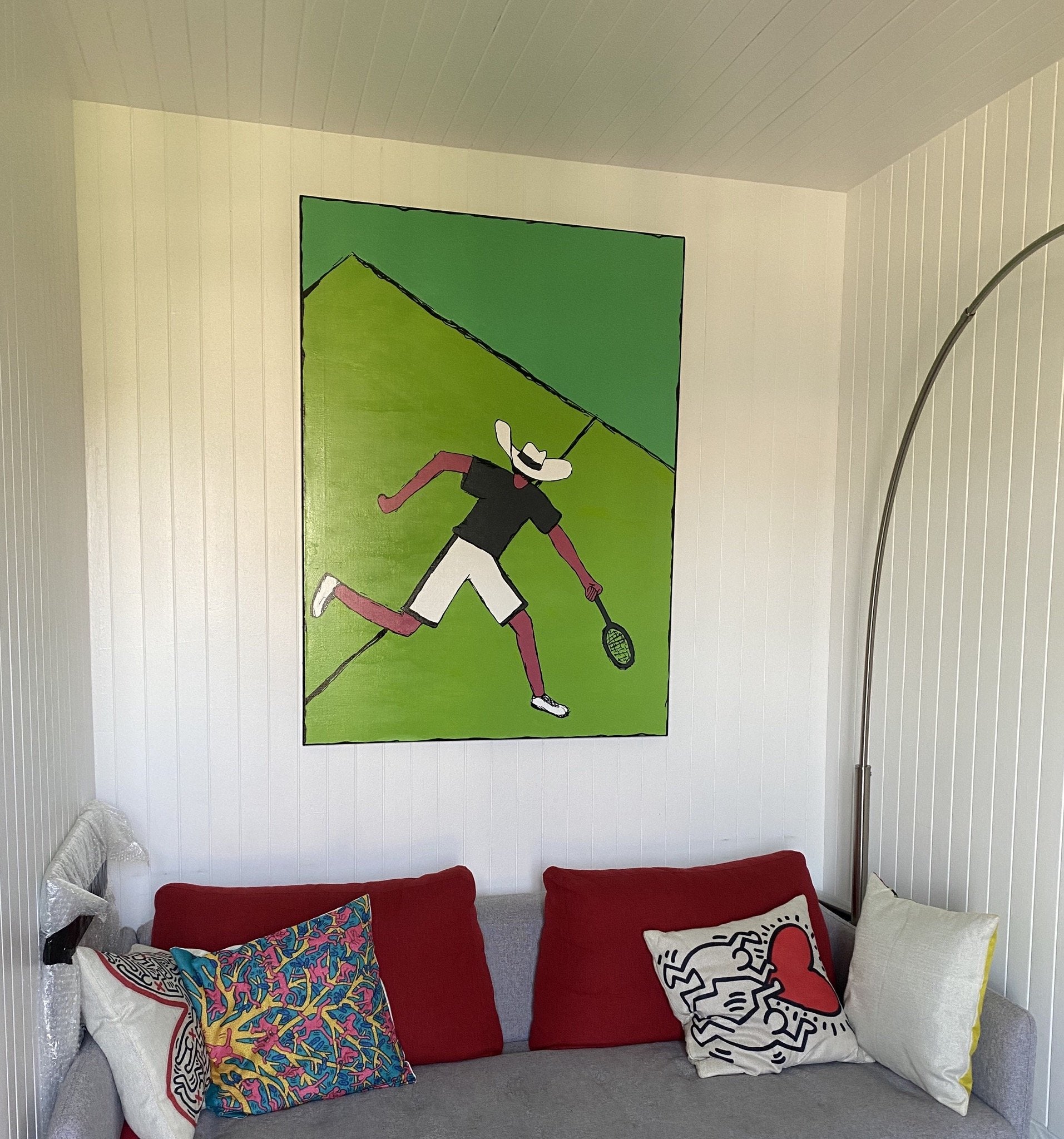 Tableau Roland Jakman - Cowboy - Tennis