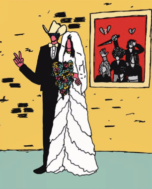 Tableau Casé Jakman - Cowboy - Mariage